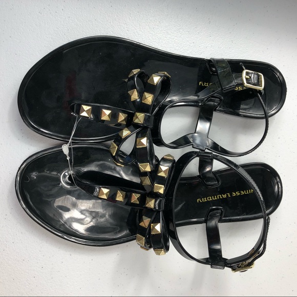 New Chinese Laundry Black Sandals Size 7 (#30) - Picture 5 of 8